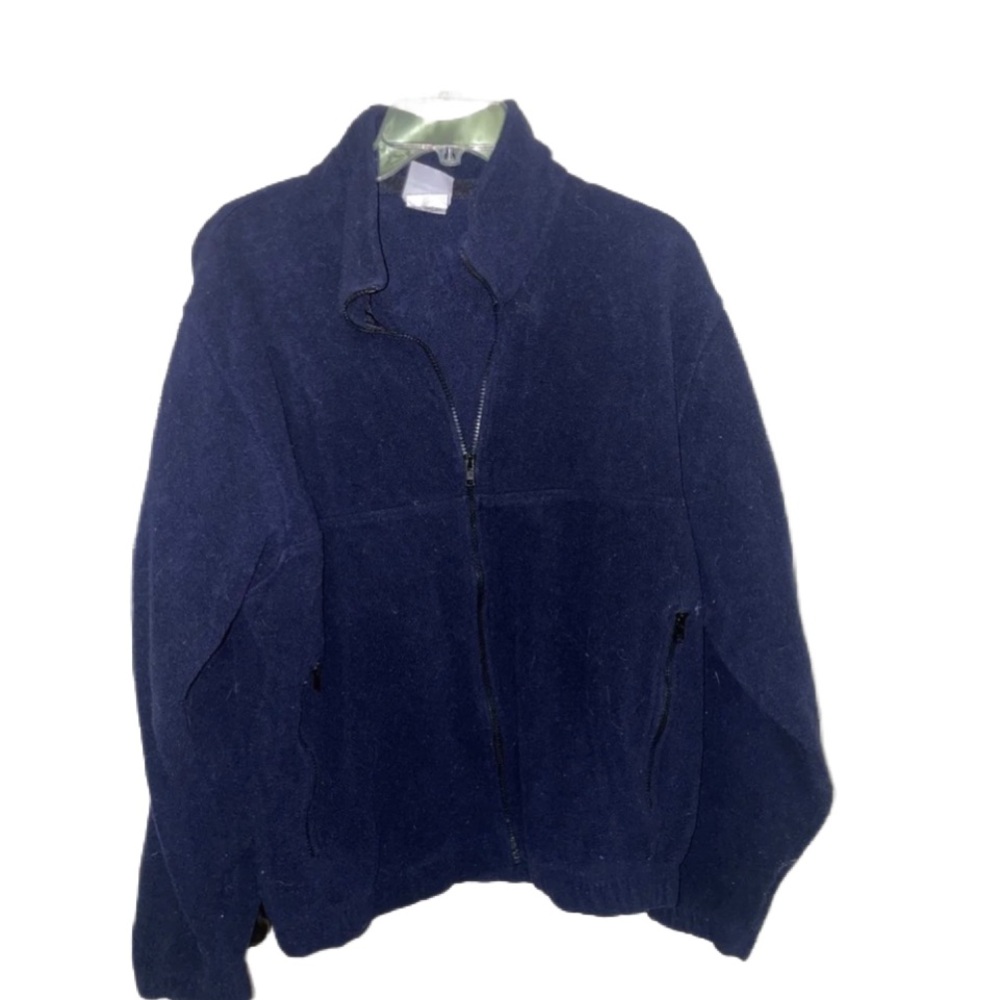 SAI blue zip up fleece size medium